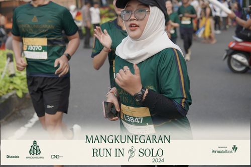 Race photo from Mangkunegaran Run 2024