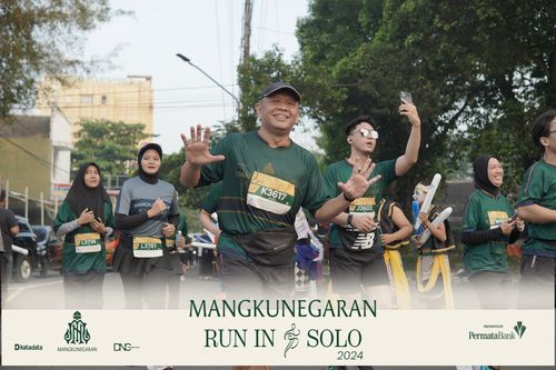 Race photo from Mangkunegaran Run 2024
