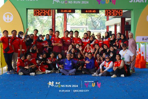 Race photo from BAF LIONS RUN 2024