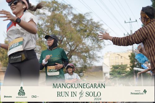 Race photo from Mangkunegaran Run 2024