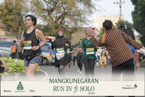 Race photo from Mangkunegaran Run 2024