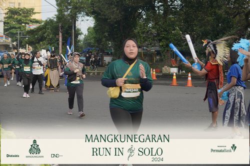 Race photo from Mangkunegaran Run 2024