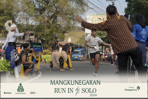 Race photo from Mangkunegaran Run 2024