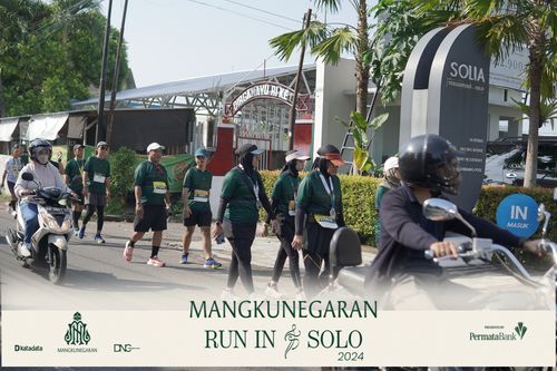 Race photo from Mangkunegaran Run 2024