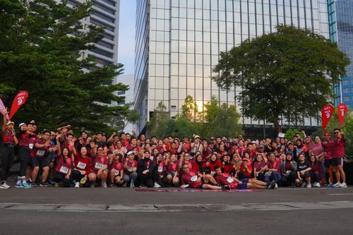 Race photo from Assurance Fun Run 2024