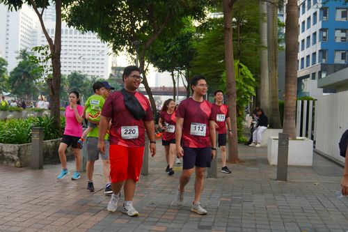 Race photo from Assurance Fun Run 2024