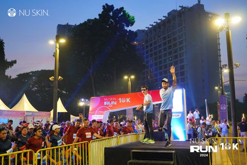 Race photo from Nu Skin Run 10K