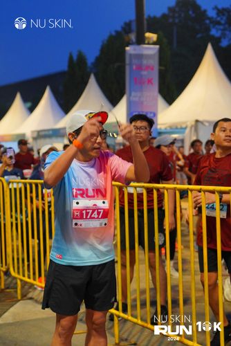 Race photo from Nu Skin Run 10K