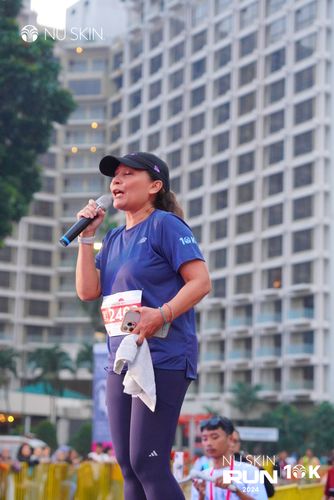 Race photo from Nu Skin Run 10K