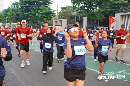 Race photo from Nu Skin Run 10K