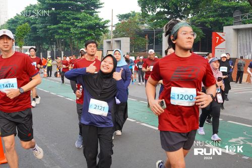 Race photo from Nu Skin Run 10K