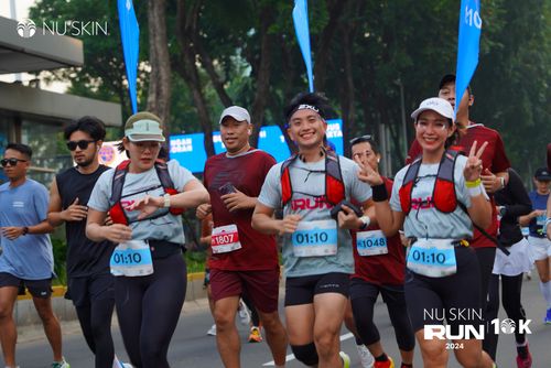 Race photo from Nu Skin Run 10K