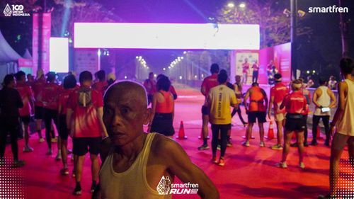 Race photo from Smartfren Run 2025 