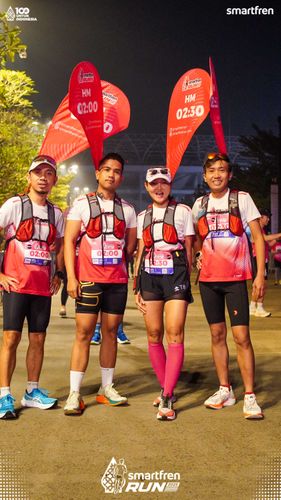 Race photo from Smartfren Run 2025 