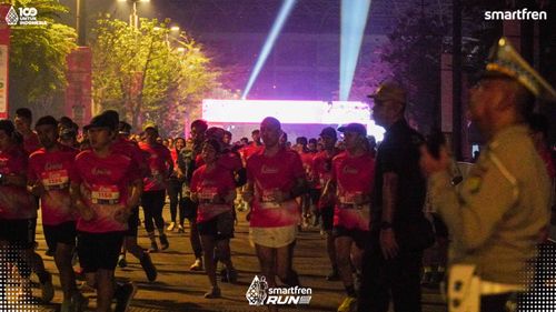 Race photo from Smartfren Run 2025 