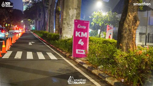Race photo from Smartfren Run 2025 