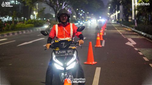 Race photo from Smartfren Run 2025 