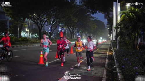 Race photo from Smartfren Run 2025 