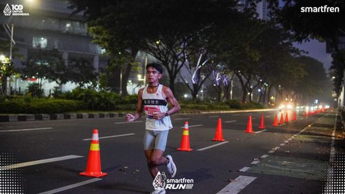 Race photo from Smartfren Run 2025 