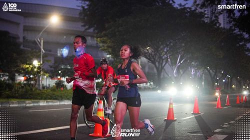 Race photo from Smartfren Run 2025 