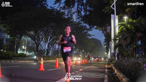 Race photo from Smartfren Run 2025 