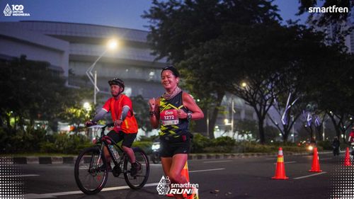 Race photo from Smartfren Run 2025 