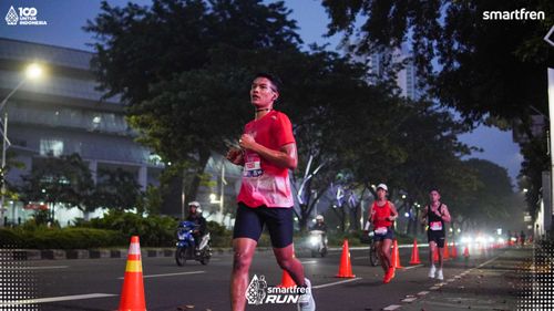 Race photo from Smartfren Run 2025 
