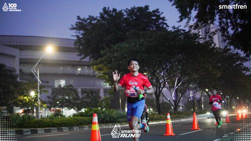 Race photo from Smartfren Run 2025 