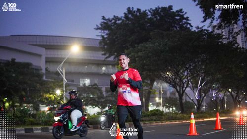Race photo from Smartfren Run 2025 