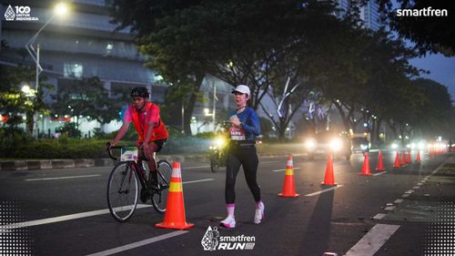 Race photo from Smartfren Run 2025 