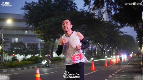 Race photo from Smartfren Run 2025 