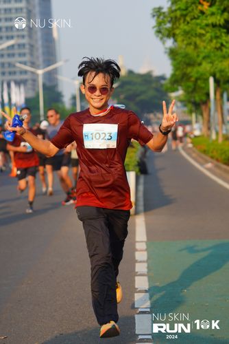 Race photo from Nu Skin Run 10K