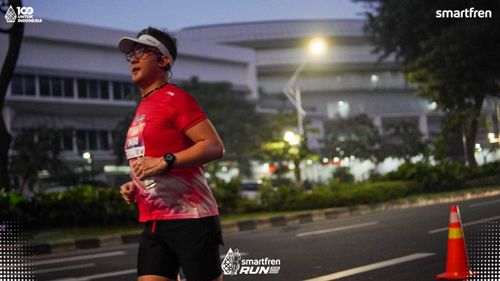 Race photo from Smartfren Run 2025 