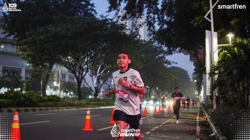 Race photo from Smartfren Run 2025 