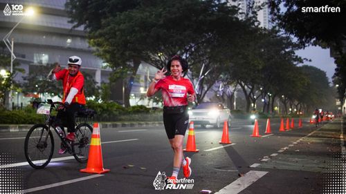 Race photo from Smartfren Run 2025 