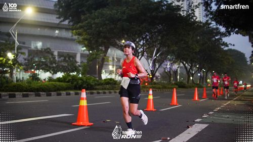 Race photo from Smartfren Run 2025 