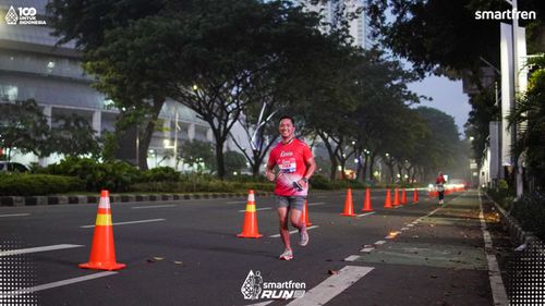 Race photo from Smartfren Run 2025 