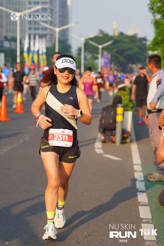 Race photo from Nu Skin Run 10K