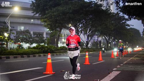 Race photo from Smartfren Run 2025 