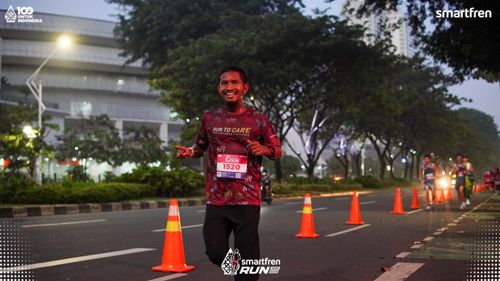 Race photo from Smartfren Run 2025 