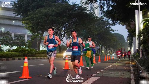 Race photo from Smartfren Run 2025 