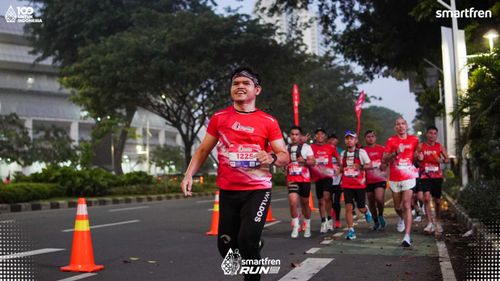 Race photo from Smartfren Run 2025 