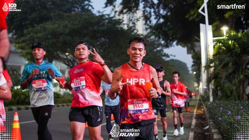 Race photo from Smartfren Run 2025 