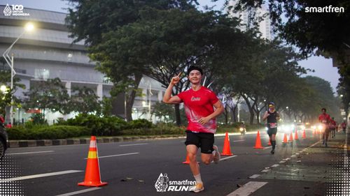 Race photo from Smartfren Run 2025 