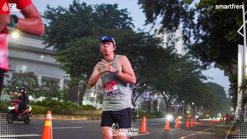 Race photo from Smartfren Run 2025 