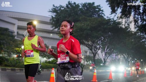 Race photo from Smartfren Run 2025 