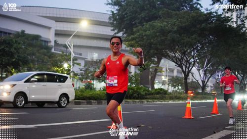 Race photo from Smartfren Run 2025 