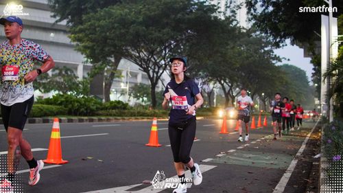 Race photo from Smartfren Run 2025 