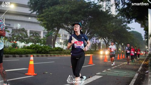 Race photo from Smartfren Run 2025 
