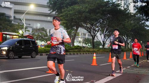 Race photo from Smartfren Run 2025 